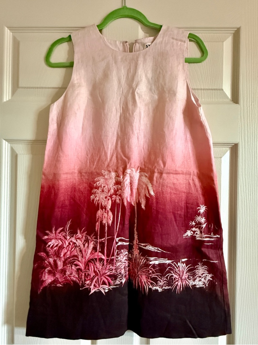 STAUD Brea Linen Mini Dress